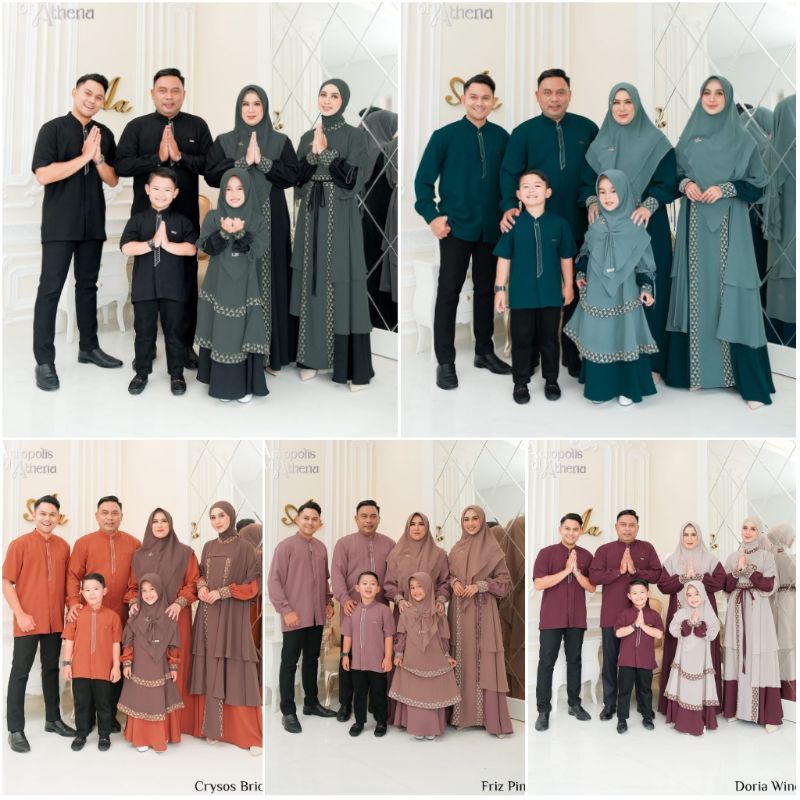 ACROPOLIS OF ATHENA AA FAMILY SERIES BY ADEN HIJAB SARIMBIT IDUL FITRI baju lebaran