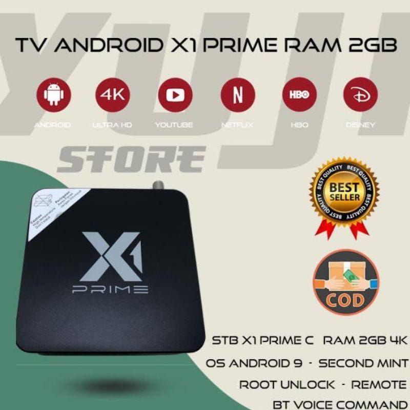 ANDROID TV BOX EAM 2GB WITH VOICE COMMAND PERINTAH SUARA