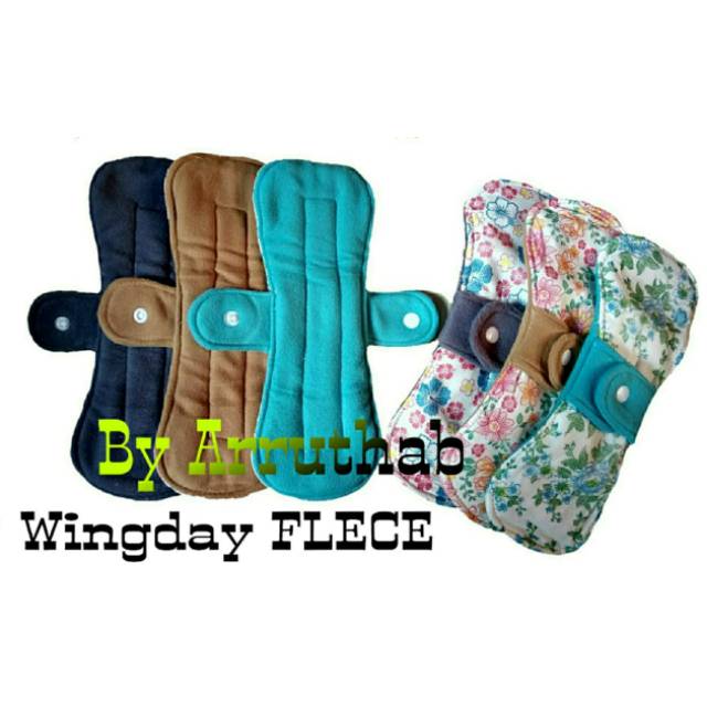 Paket MENSPADS DAY (ISI 6)/ Pembalut kain flece/ Pembalut Kain Cuci Ulang