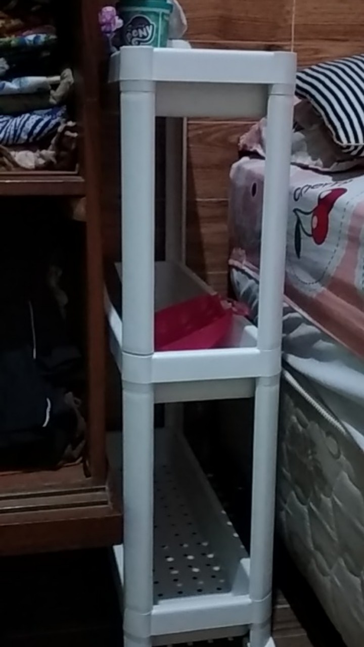 Troli Dapur / Troli Kamar Mandi Serbaguna, Peralatan Kamar Mandi 54cm  Putih Ve1470