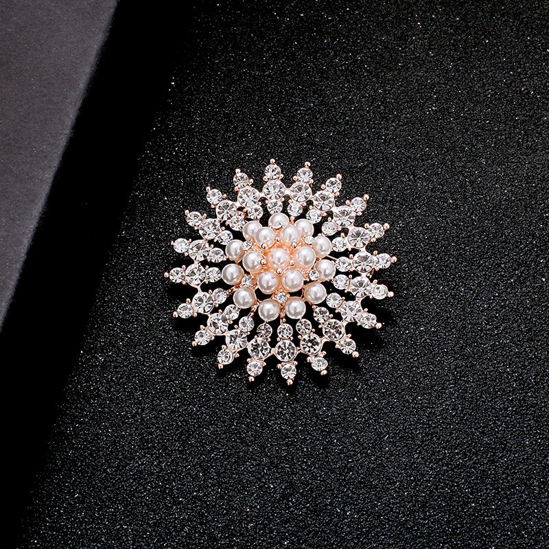 Baru Kreatif Mutiara Pin Bros Berlian Imitasi Bros Elegan Cukup Gaya Bros Mutiara Bros-2#