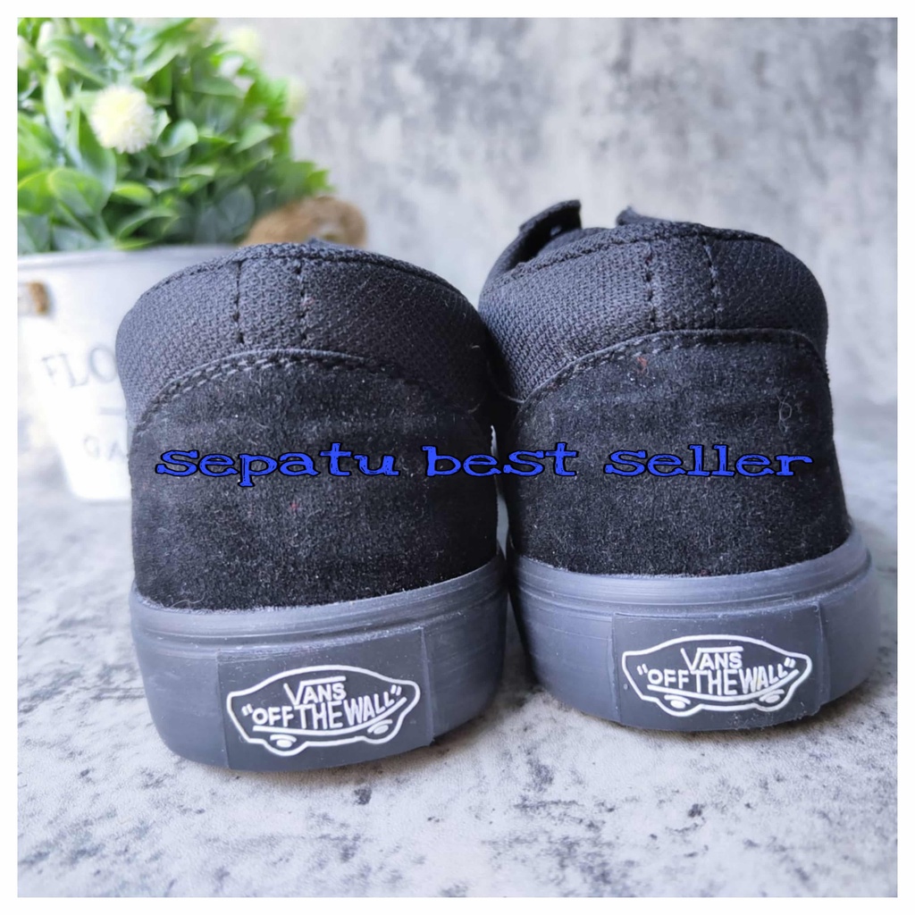 SEPATU SEKOLAH VANS121 OLD SCHOOL FULLBLACK TERMURAH TANPA BOX