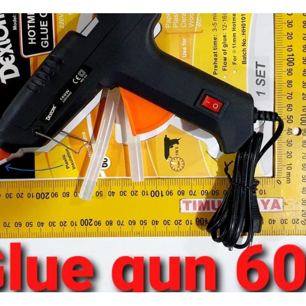 

♣ Glue Gun Dextone 60 watt / Lem Tembak Besar 60 WD G2 Tekiro Joyco ۩