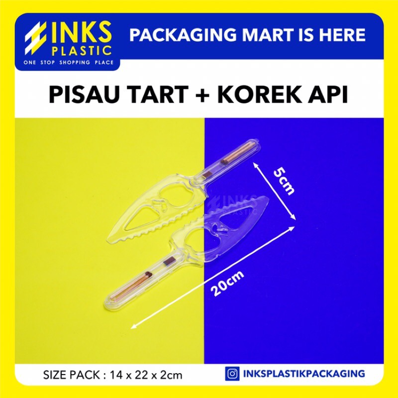 PISAU TART BOLU KUE + KOREK API ( 10 PCS )