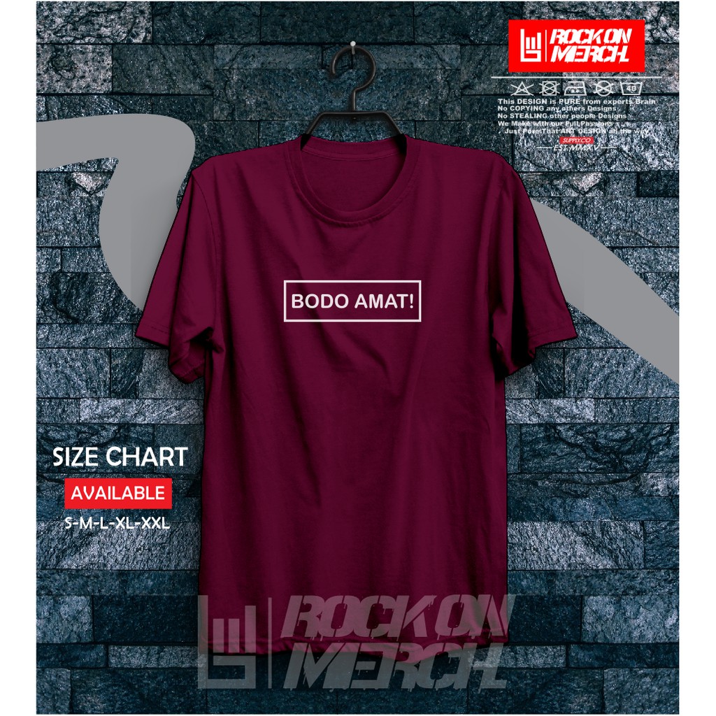 Kaos Baju Kata Kata Bodo Amat Kaos Distro Kata Kata Lucu Rock On