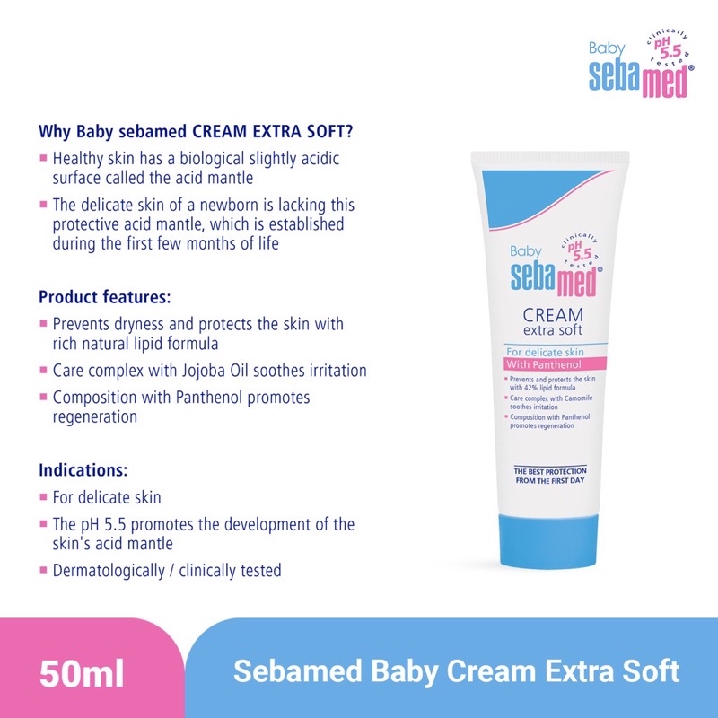 Sebamed baby cream extra soft 50ml - krim bayi