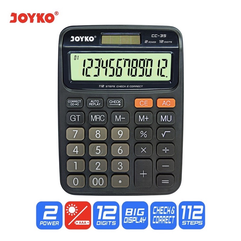

KALKULATOR MEREK JOYKO CC-35 12 DIGITS