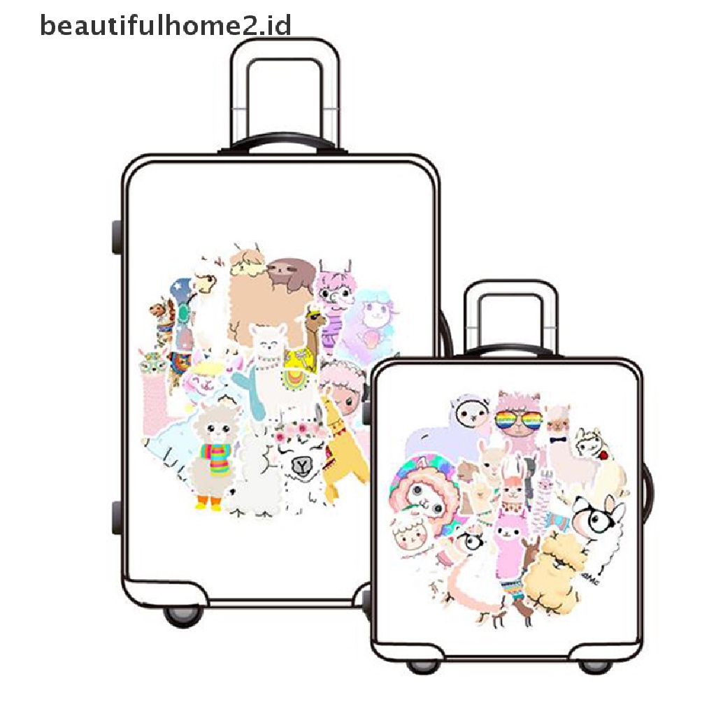 [beautifulhome2.id] 50PCS Llama Alpaca Sticker Animal Stickers Laptop Luggage Skateboard Stickers ID