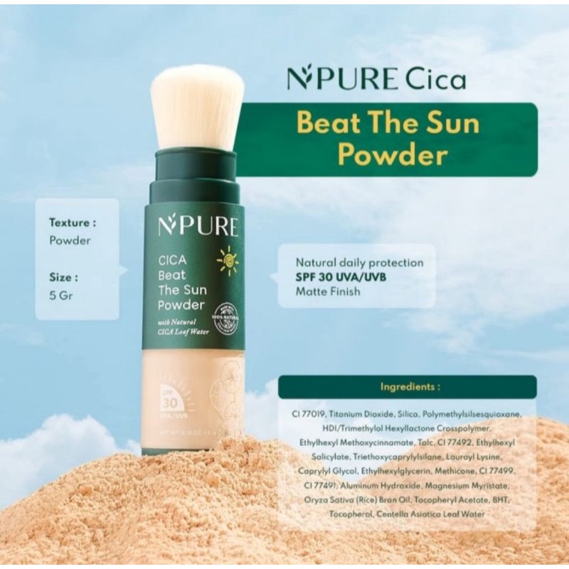 NPURE Cica Beat The Sun Powder Sunscreen SPF 30