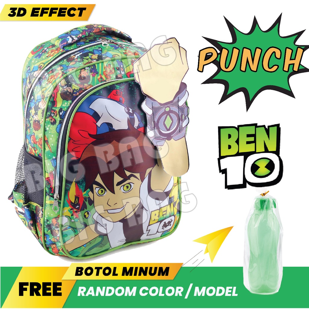 Tas Anak Laki Laki Karakter BACKPACK + LUNCHBOX / BOTOL - Tas Sekolah Anak BEST SELLER