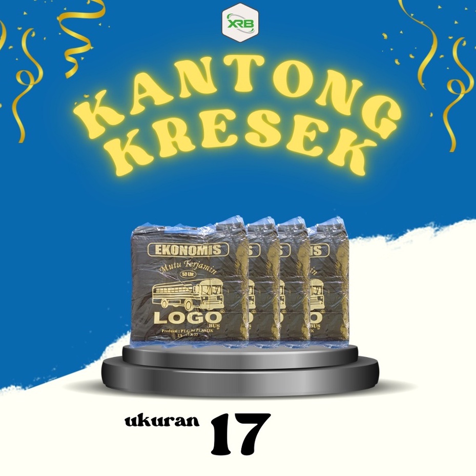 Kantong Kresek HDPE Kantong Plastik Hitam Uk 17 Ekonomis 1 Pack isi 50 Lembar Kantong Kresek Packing Paket Online