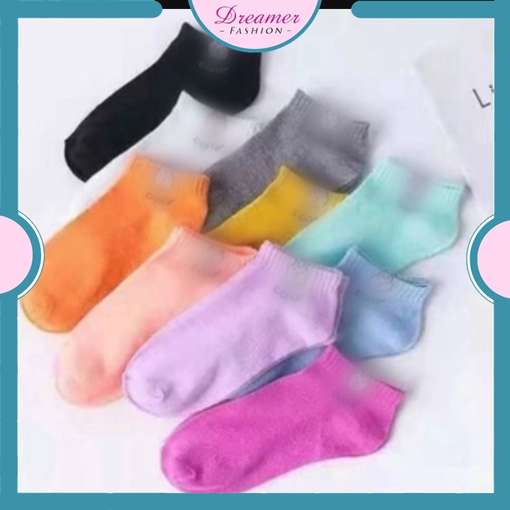 DF KK221 Kaos Kaki Pendek Wanita Kaos Kaki Motif Rabbit Kaos Kaki Semata Kaki Korea Murah