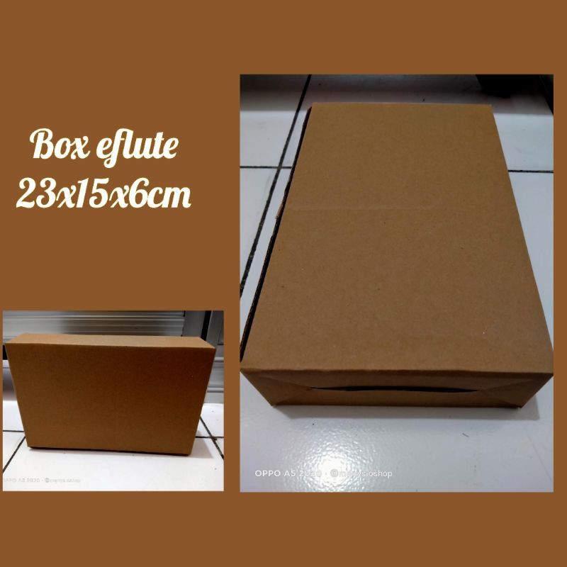 

10pcs box kardus eflute 23x15x6cm kotak packaging dus