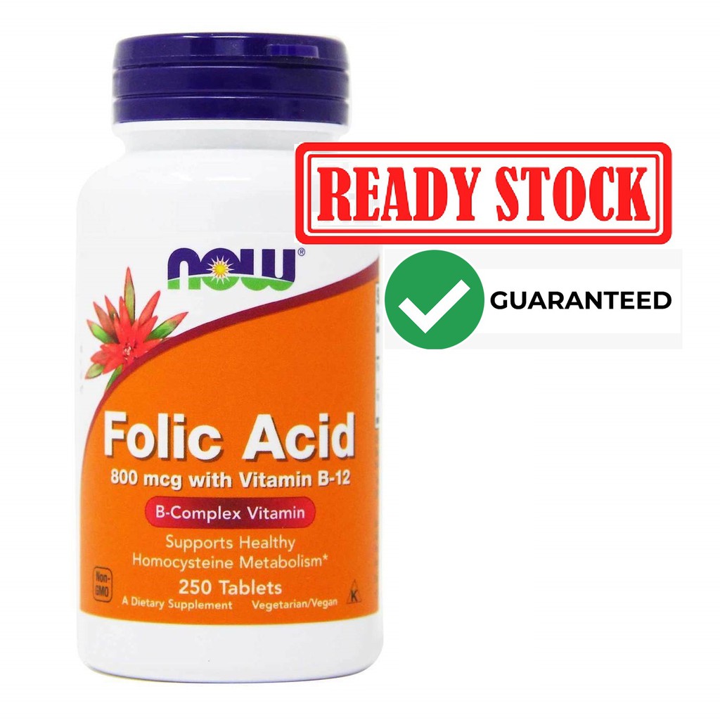 Jual Now Foods Folic Acid With Vitamin B Vit B B Mcg