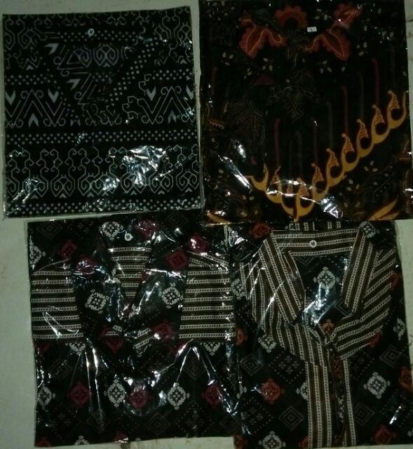 Grosir Batik Hrb026 Kenongo Kemeja Tosca Pendek Pekalongan Padi M L Xl Sogan Prin Halus Kemeja Batik