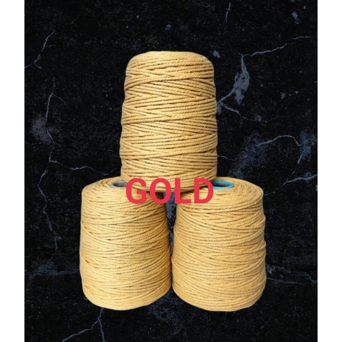 

Tali katun warna size4mm (1kg)