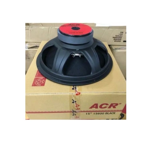 speaker 15inch acr 15600 black 500watt woofer