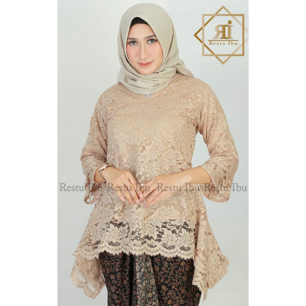 atasan kebaya brukat rinjani ternew