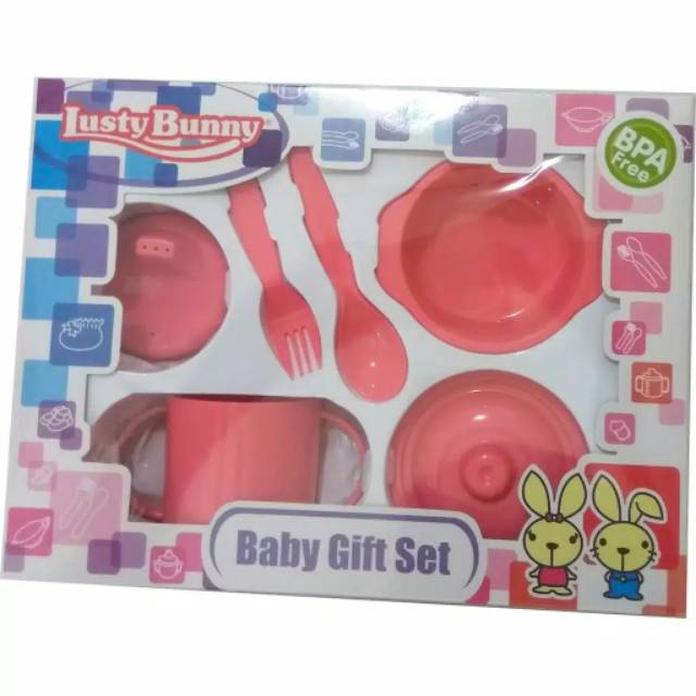 Lusty Bunny Feeding Set / Baby Gift Set / Alat Makan Bayi LB-1421