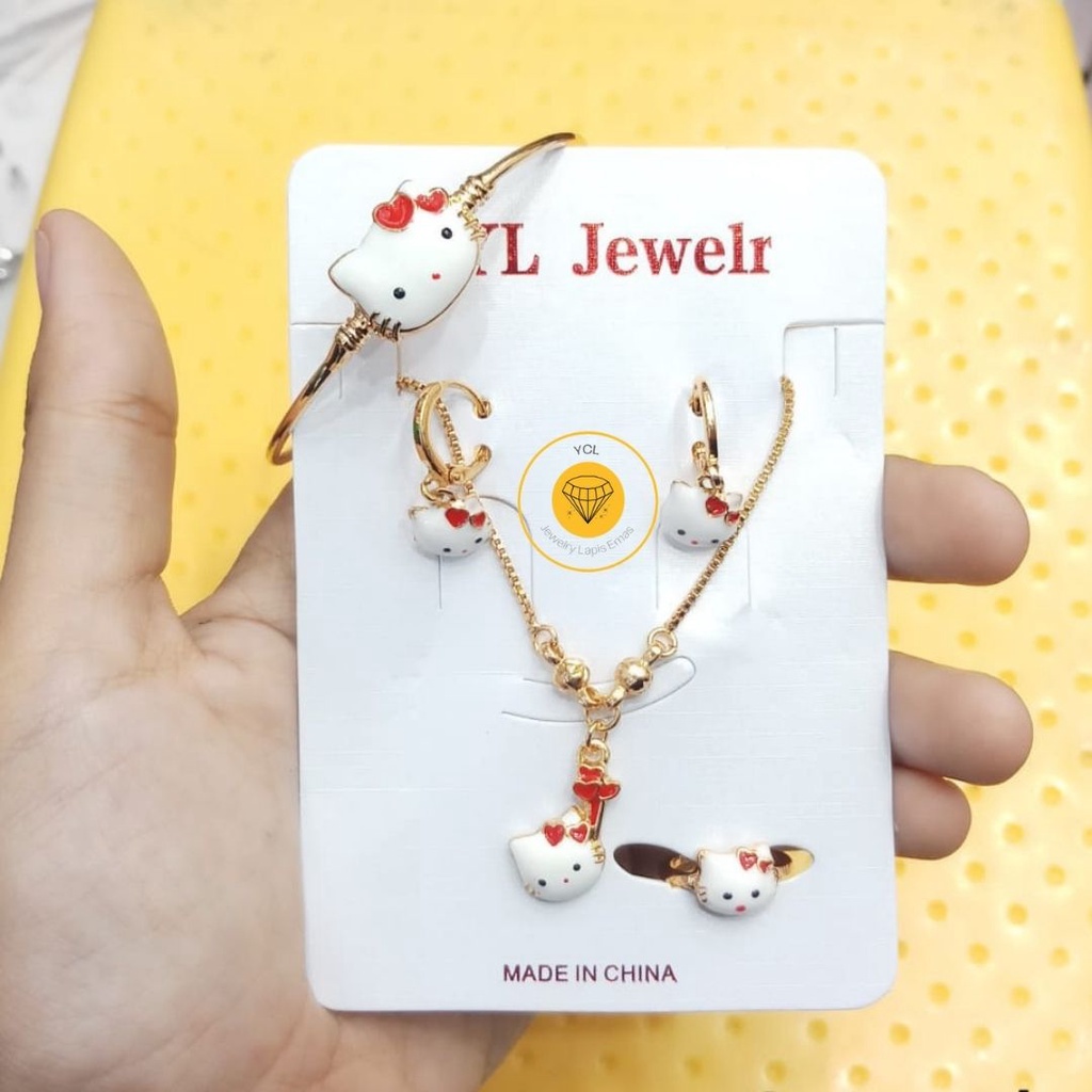 Perhiasan Set Anak Emas Imitasi Tidak Luntur