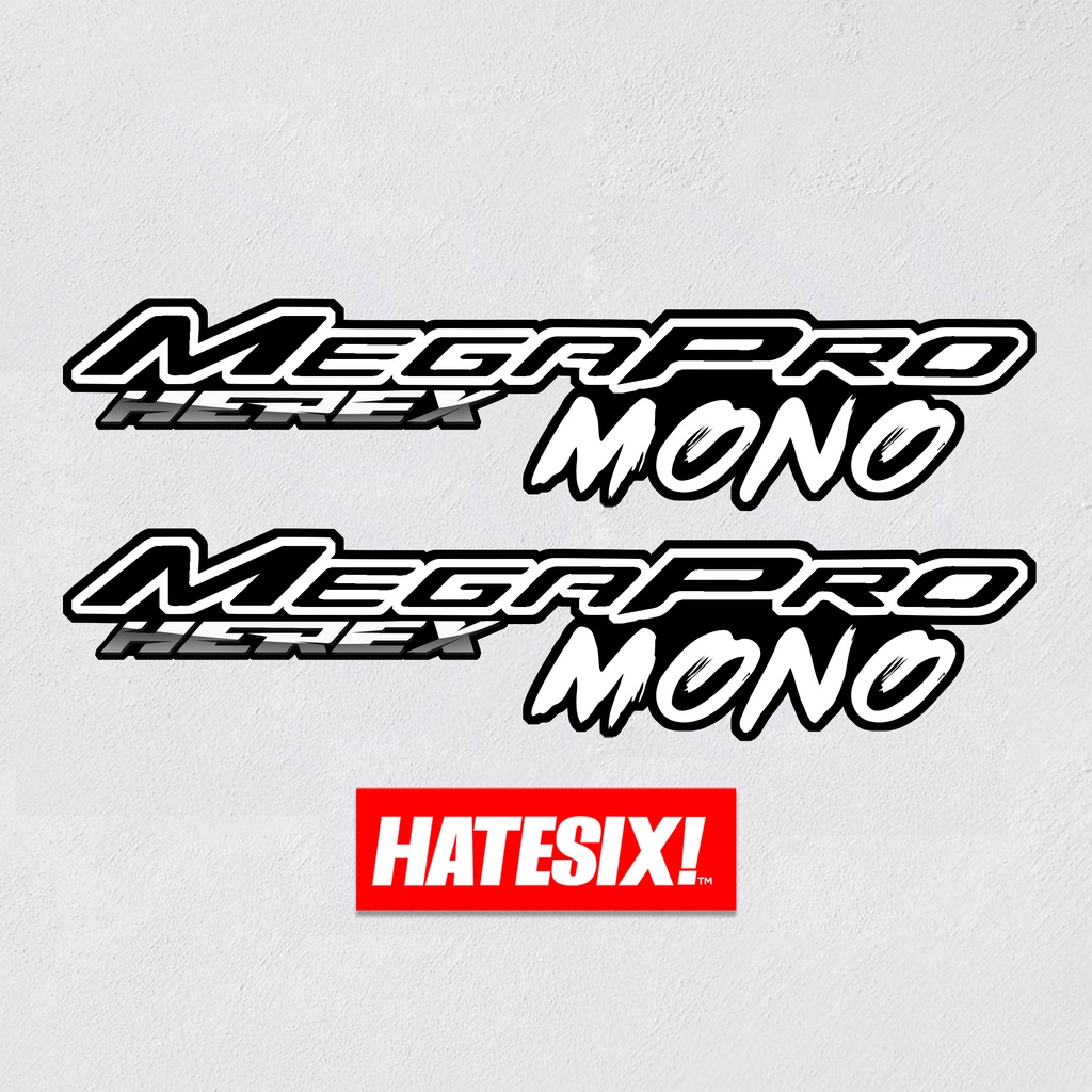 Stiker Sticker Decal Honda Megapro Hiu Mono Primus Herex Hatesix