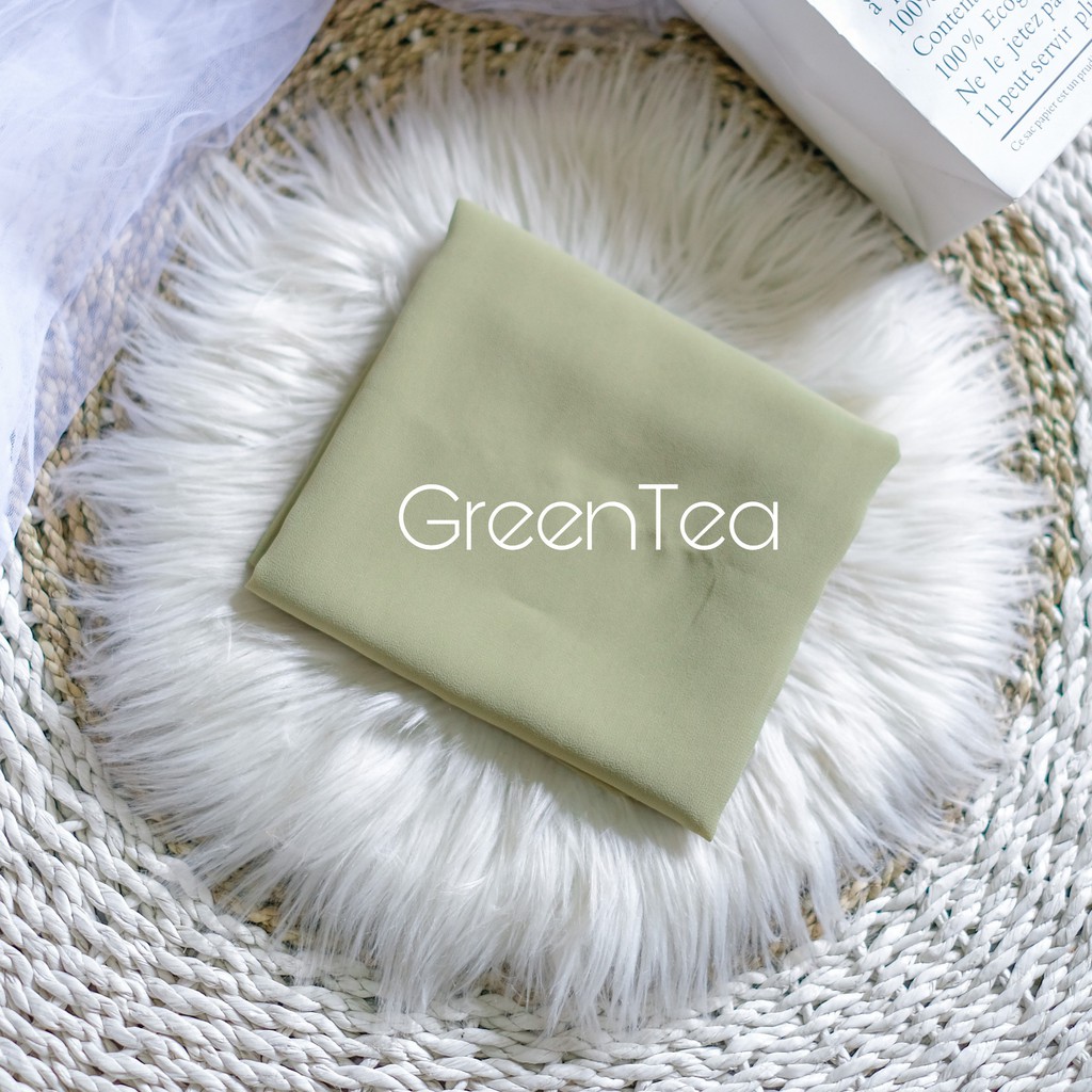 PASHMINA CERUTY BABYDOLL PREMIUM IMPORT-GreanTea