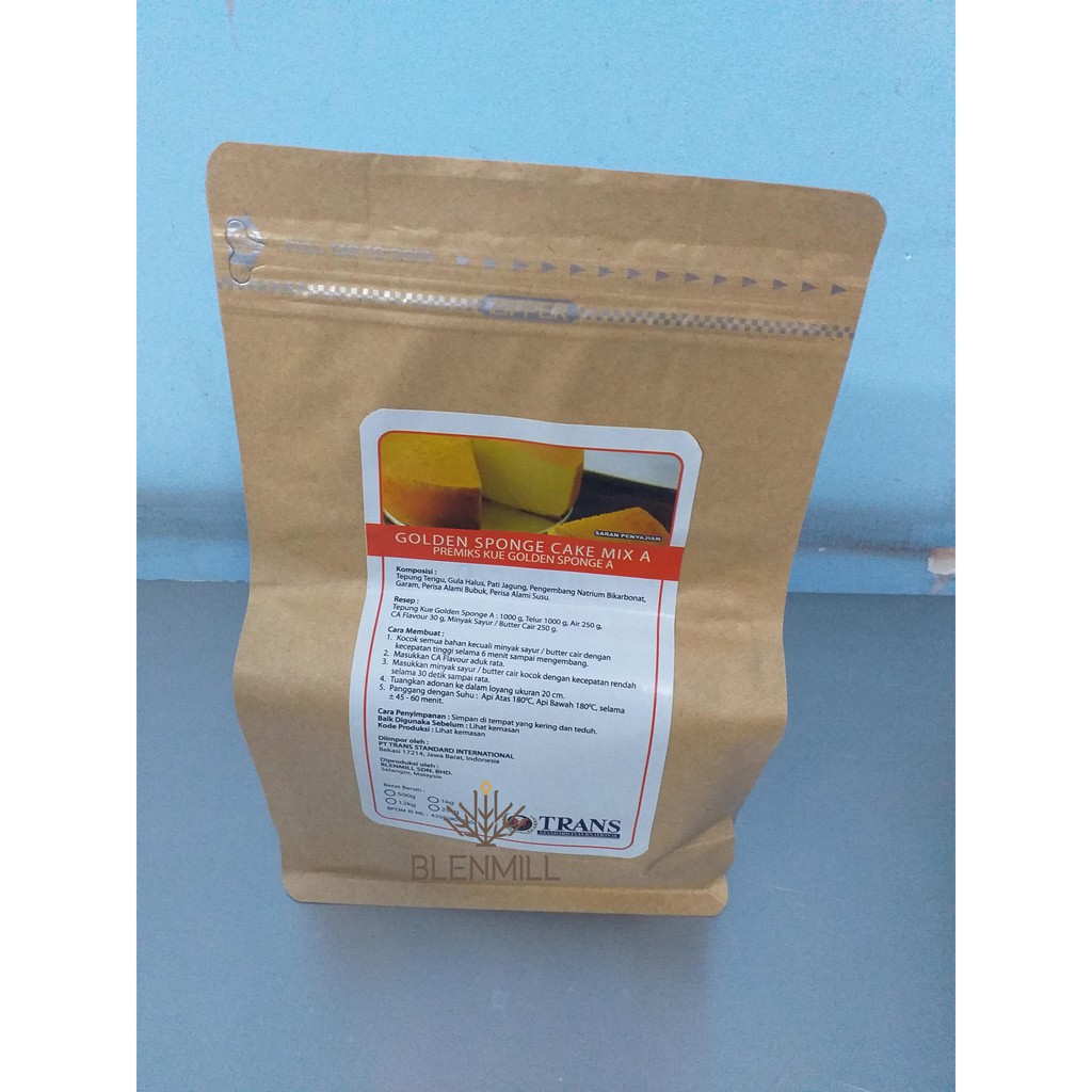 

Premix Golden Sponge Cake Trans - 1kg