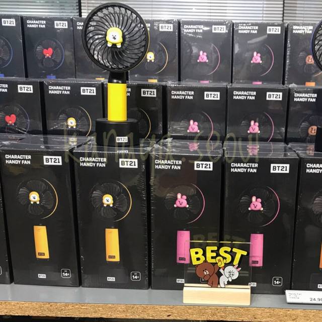 {DP DULU} SALE OFFICIAL BT21 CHARACTER HANDY FAN