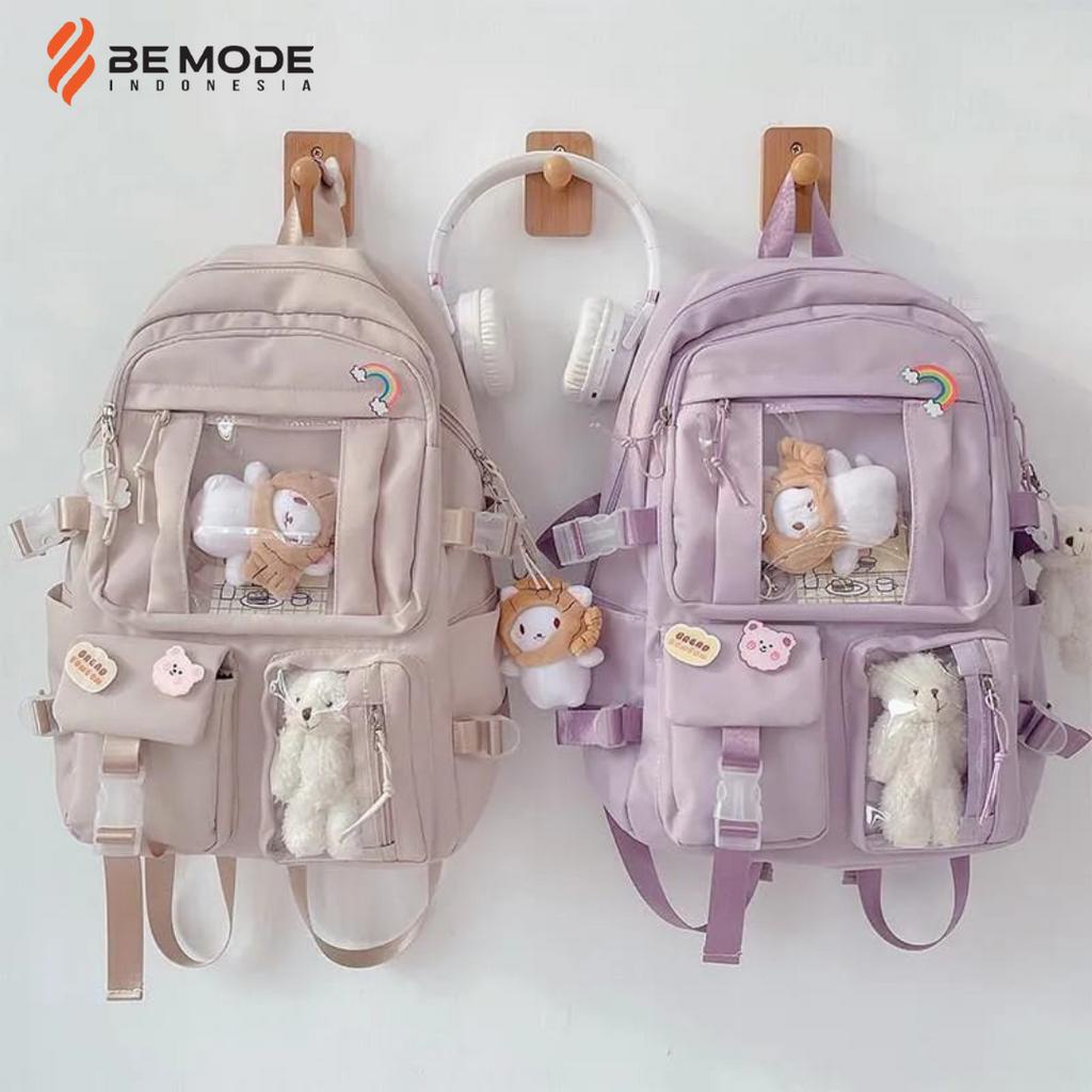 Tas Sekolah Wanita Lucu Imut Backpack Laptop Anti Air - Alma Series - Polo Felix