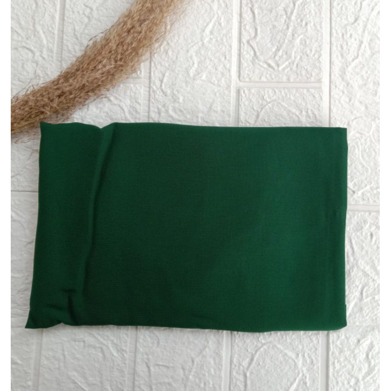 Bergo Maryam Simple Tali Jilbab Siria Wolfis Non Pet Daily Hijab Remaja-Greenbottle