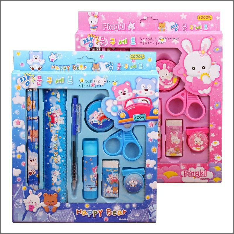 

[AJS] Paket Alat Tulis Pensil Motif Lucu Set 8 in 1