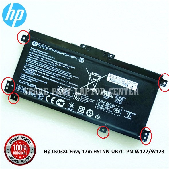 BATERAI BATTERY HP Envy 17-AE006UR 17-AE007NG 17-AE100CA L09280-855 L09281-855 L09911-141 L09911-421