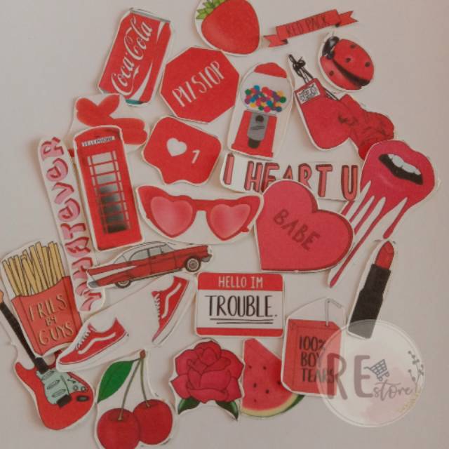 

STICKER HVS MERAH