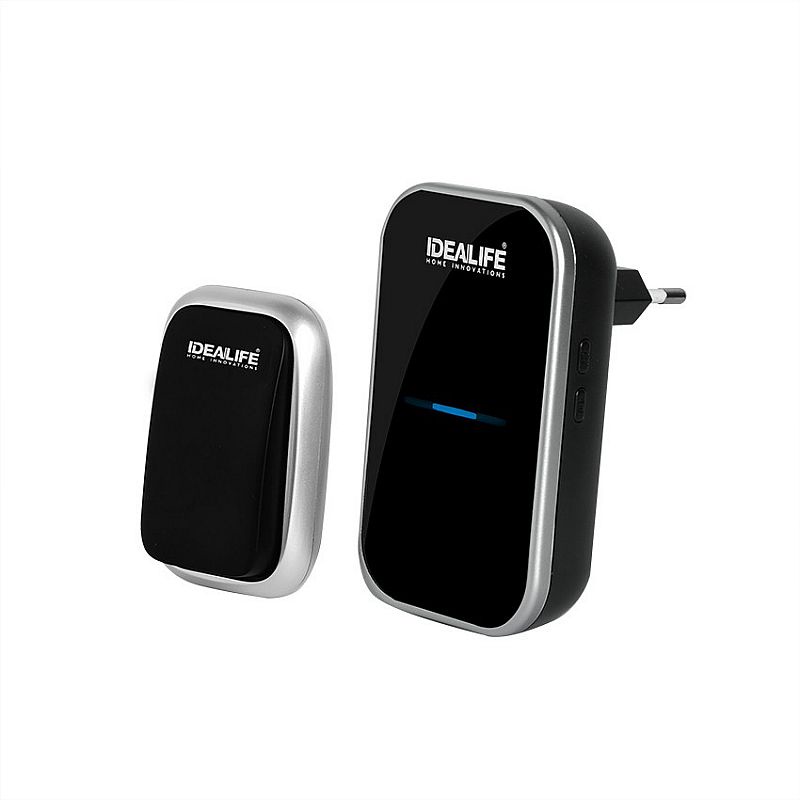 BELL PINTU / RUMAH WIRELESS IDEA LIFE L-195S HITAM 1 KNOP