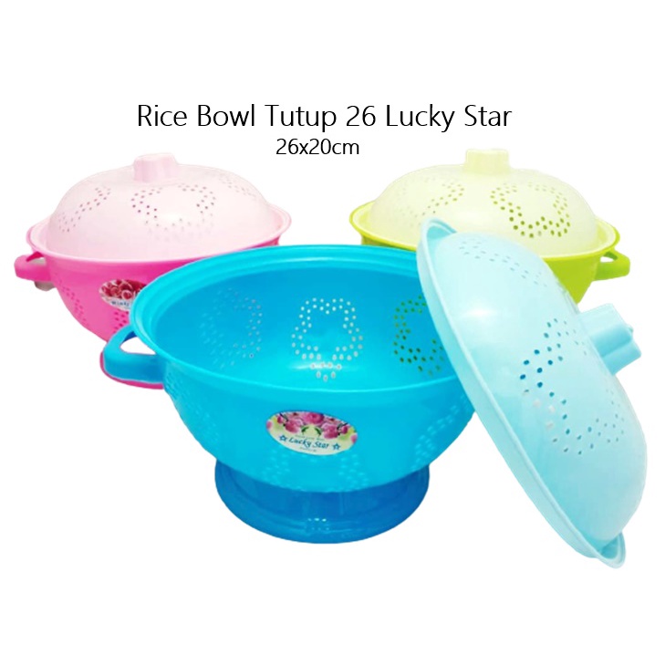 Rice Bowl/ Tempat Nasi/Bakul Nasi Tutup Aldo 26 Lucky Star