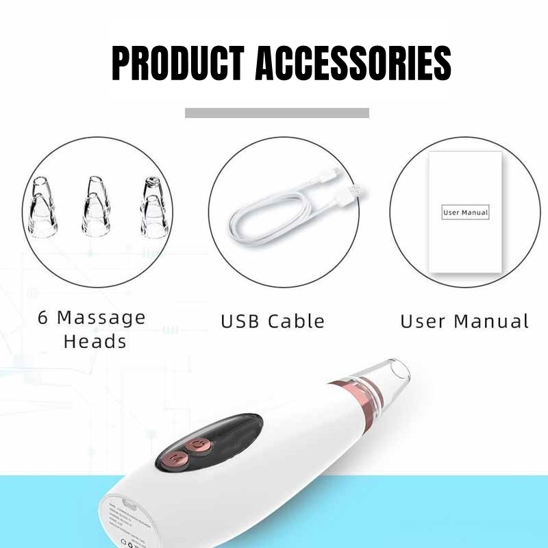 Blackhead Remover Household Electric Blackhead Cleaner Electric with 3 Level Smooth (Beauty Tools)