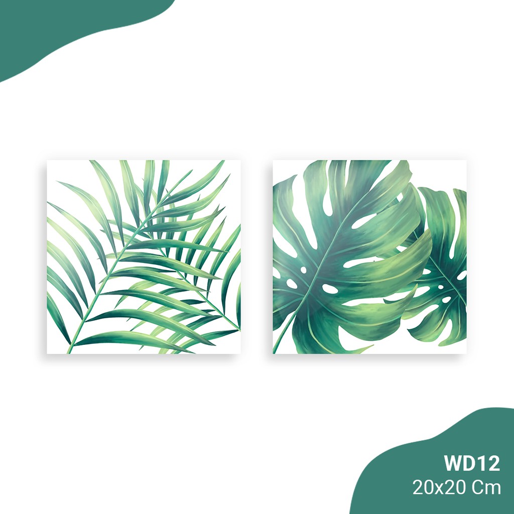 Hiasan Dinding Hiasan Kamar Wall Decor Tropical Leaf Daun - WD12