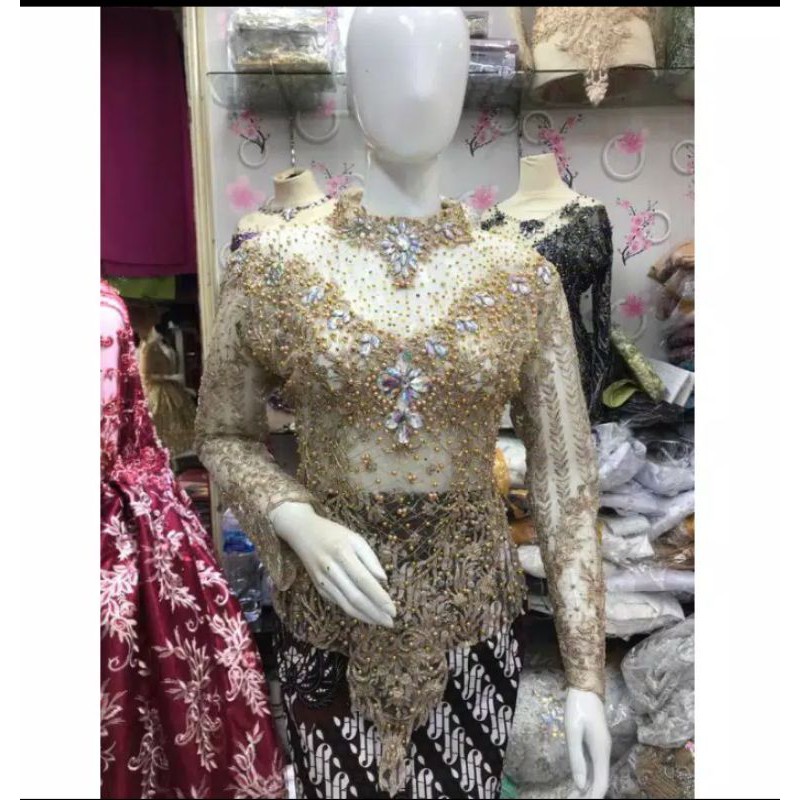 ATASAN KEBAYA BUNGA 3D//KEBAYA ATASAN GAUN WEDDING//ATASAN KEBAYA