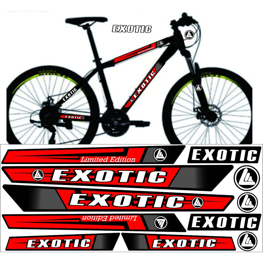 SEPEDA EXOTIC VARIASI ART STICKER CUSTOM