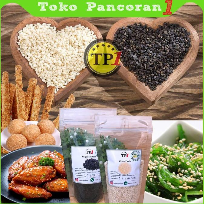 

DISKON HARGA Wijen Putih Black White Hitam Sesame Seed biji 100g AP135