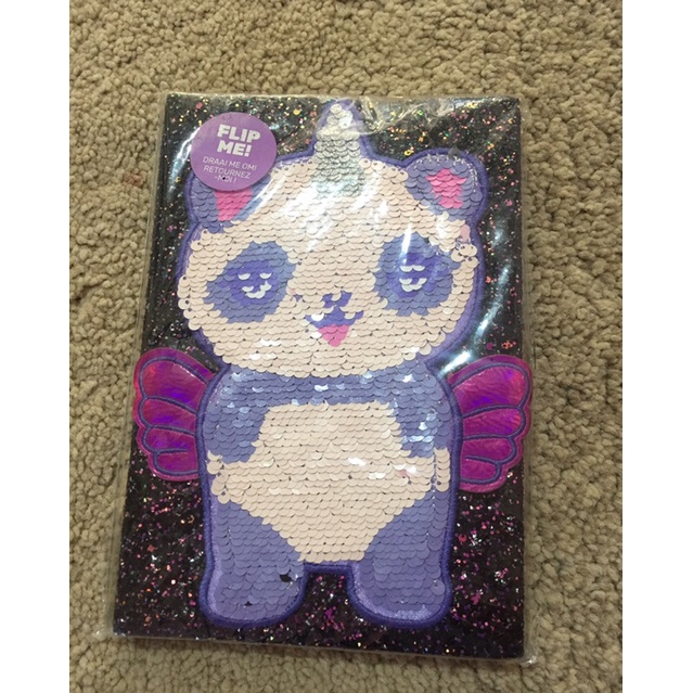 

smiggle original notebook : cutiecorn reserve sequin new