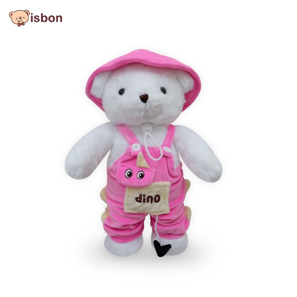 Boneka Beruang Bear Mungil Li Dino With Hoodie Bahan Premium Cocok Untuk Mainan Anak By Istan Boneka