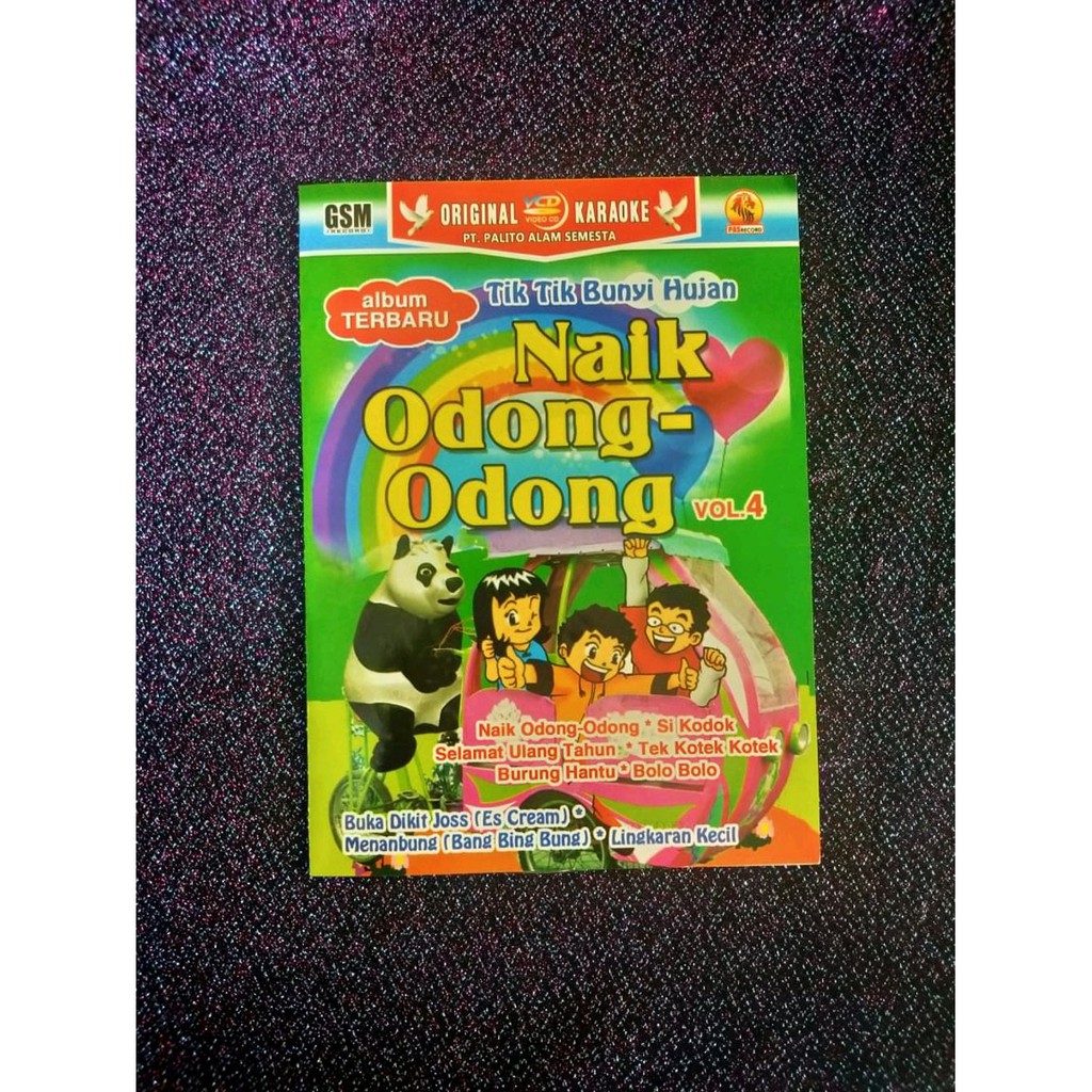 kaset VCD original Lagu Karaoke Anak Terlaris  Album Terbaru NAIK ODONG ODONG VOL 4
