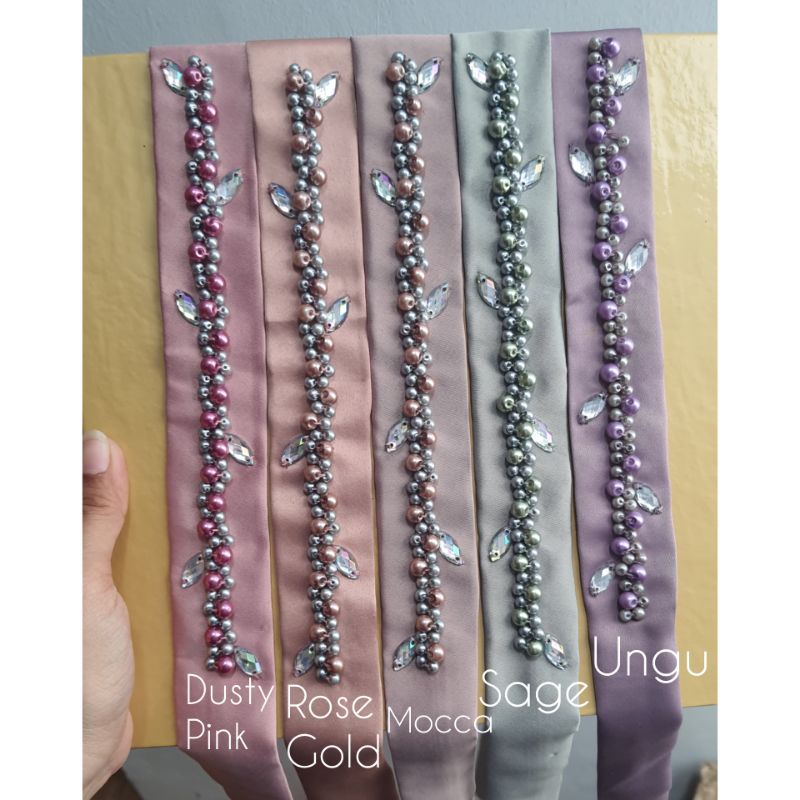 Belt Payet Rangkai Mutiara