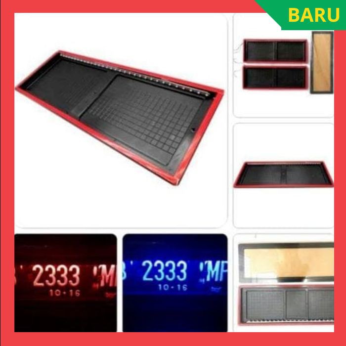 Dudukan Plat Nomor Mobil LED Acrilic Breket Plat Nomor Mobil Plat Mobil Acrilic Plat Nomor LED Plat