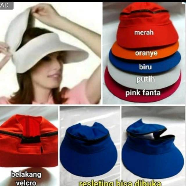 Topi golf model lebar