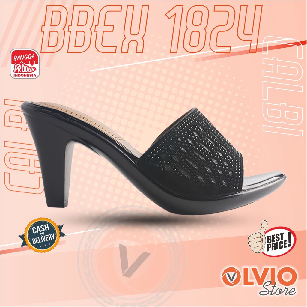 Calbi BBEX 1824 - Sandal Fashion Heel Trendy Wanita Dewasa Calbi Original