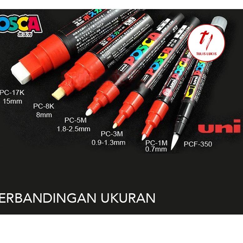

0VR SPIDOL UNI POSCA MARKER PC - 1M (EXTRA FINE POINT) TIP 0.7mm ♫➻ ➸