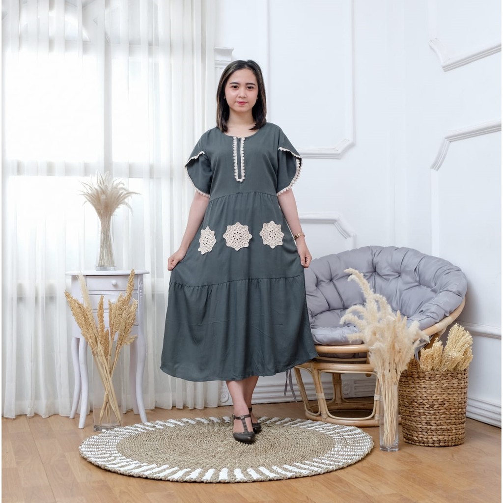  Daster  Renda  Arabia KAOKAH FASHION Shopee Indonesia