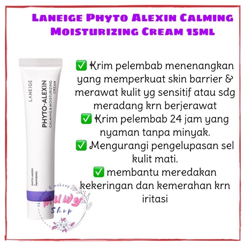 Laneige Phyto Alexin Trial Kit 2 items ( pengganti Fresh Calming Trial Kit)